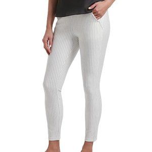 HUE U21272 High Waist Ponte Striped Skimmer  Pants